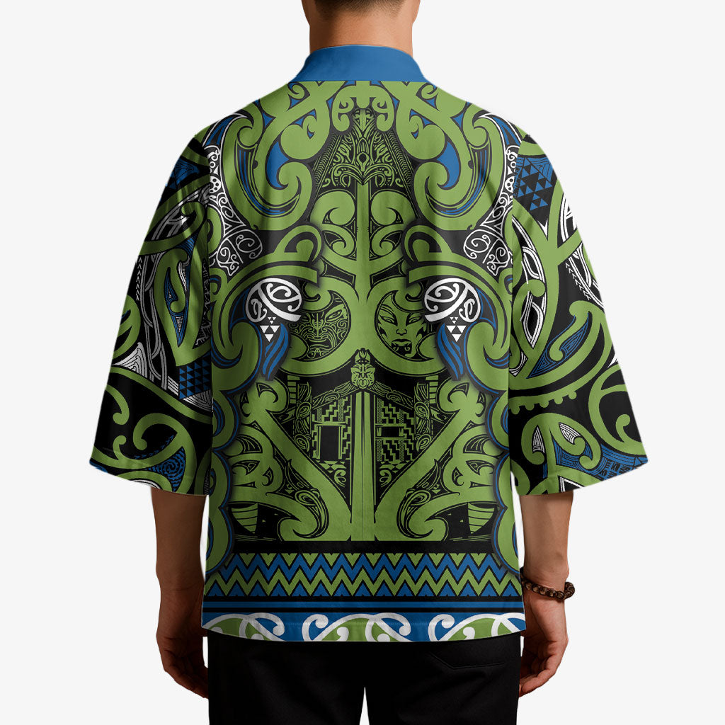 Aotearoa Iwi Whakatohea Kimono Maori Wharenui House Tribal Pattern