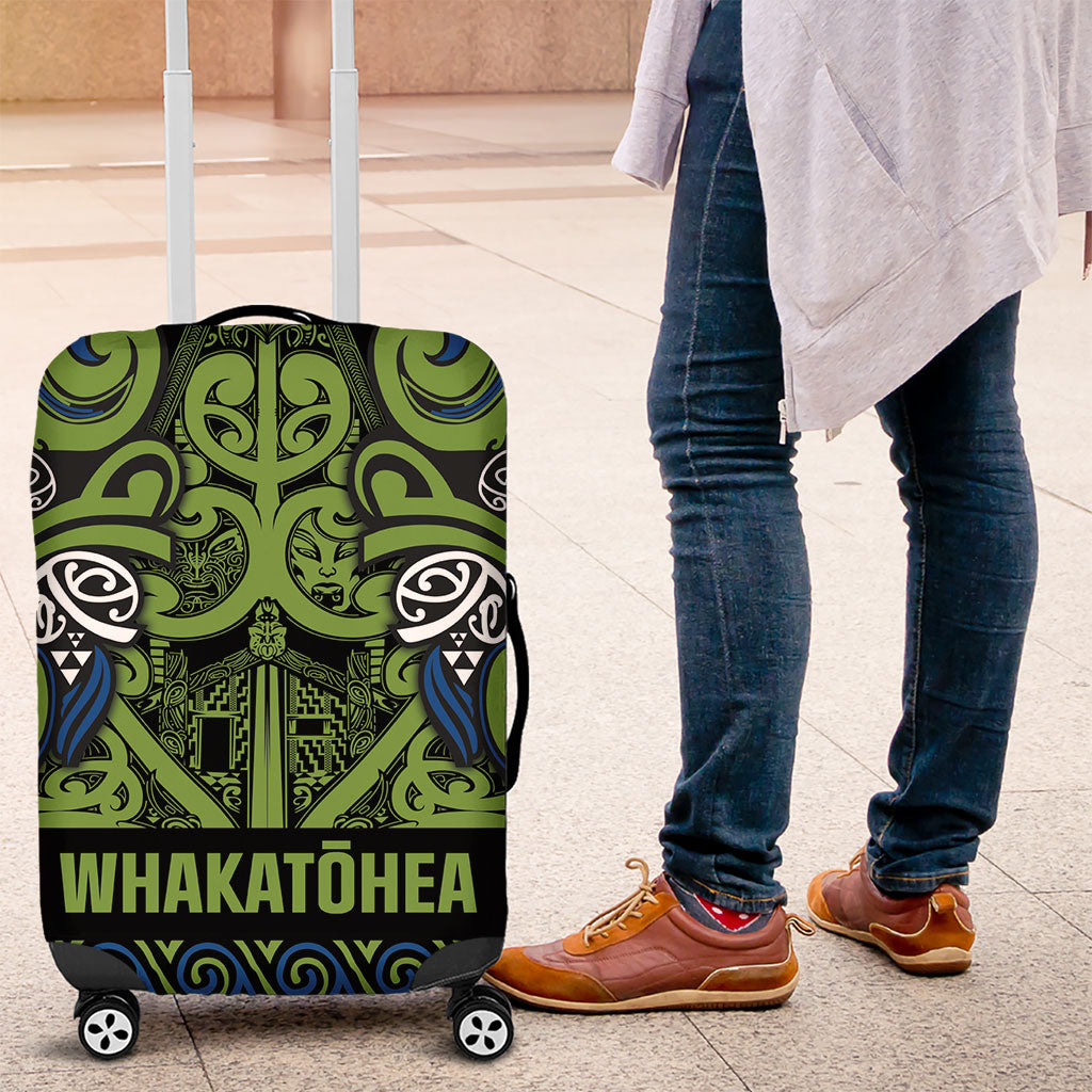 Aotearoa Iwi Whakatohea Luggage Cover Maori Wharenui House Tribal Pattern