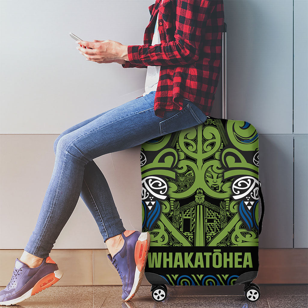Aotearoa Iwi Whakatohea Luggage Cover Maori Wharenui House Tribal Pattern