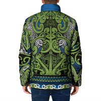 Aotearoa Iwi Whakatohea Padded Jacket Maori Wharenui House Tribal Pattern