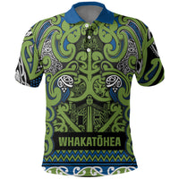 Aotearoa Iwi Whakatohea Polo Shirt Maori Wharenui House Tribal Pattern