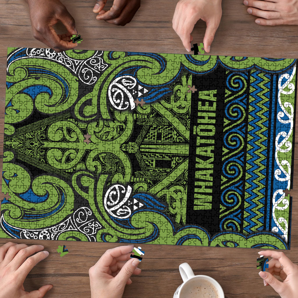 Aotearoa Iwi Whakatohea Puzzle Maori Wharenui House Tribal Pattern