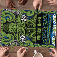 Aotearoa Iwi Whakatohea Puzzle Maori Wharenui House Tribal Pattern