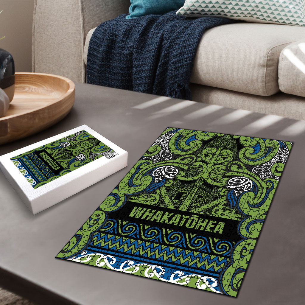 Aotearoa Iwi Whakatohea Puzzle Maori Wharenui House Tribal Pattern