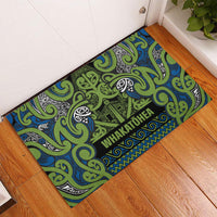 Aotearoa Iwi Whakatohea Rubber Doormat Maori Wharenui House Tribal Pattern