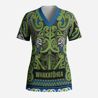 Aotearoa Iwi Whakatohea Scrub Top Maori Wharenui House Tribal Pattern