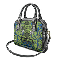Aotearoa Iwi Whakatohea Shoulder Handbag Maori Wharenui House Tribal Pattern