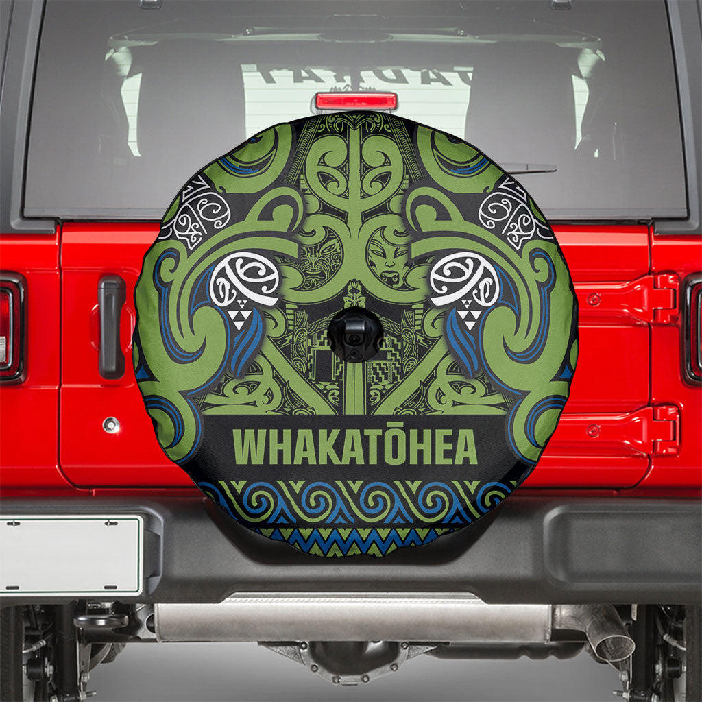 Aotearoa Iwi Whakatohea Spare Tire Cover Maori Wharenui House Tribal Pattern