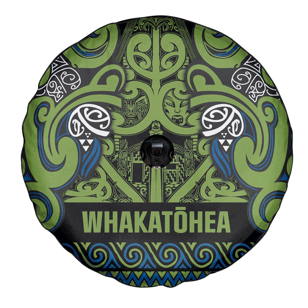 Aotearoa Iwi Whakatohea Spare Tire Cover Maori Wharenui House Tribal Pattern