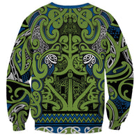 Aotearoa Iwi Whakatohea Sweatshirt Maori Wharenui House Tribal Pattern