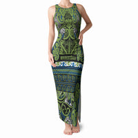 Aotearoa Iwi Whakatohea Tank Maxi Dress Maori Wharenui House Tribal Pattern