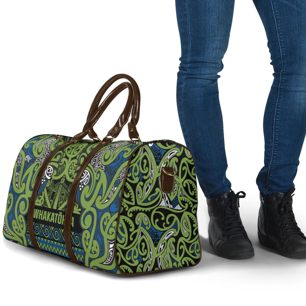 Aotearoa Iwi Whakatohea Travel Bag Maori Wharenui House Tribal Pattern