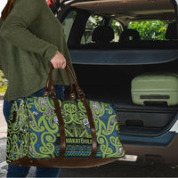 Aotearoa Iwi Whakatohea Travel Bag Maori Wharenui House Tribal Pattern