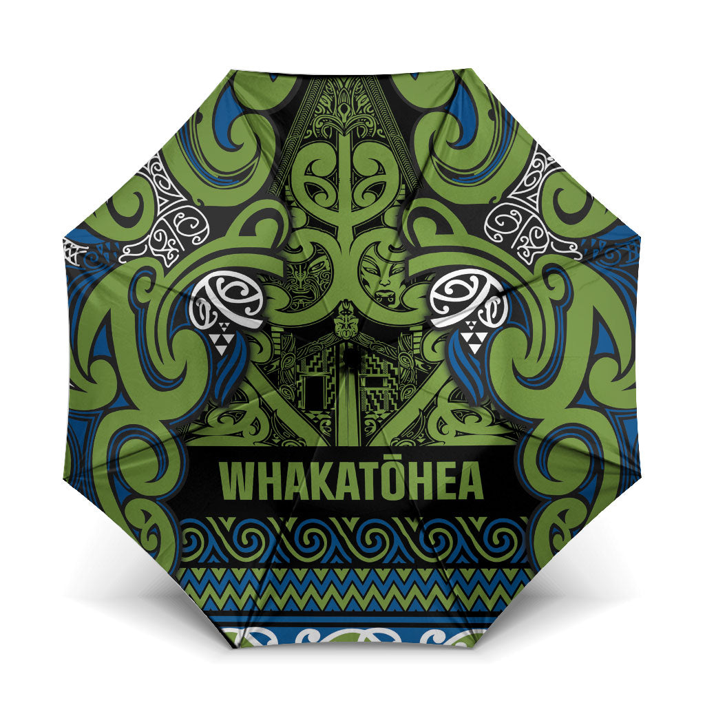 Aotearoa Iwi Whakatohea Umbrella Maori Wharenui House Tribal Pattern