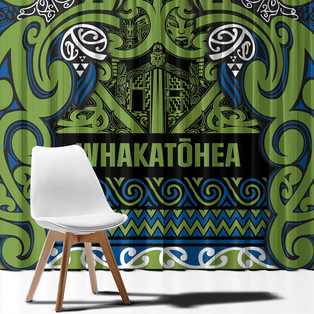 Aotearoa Iwi Whakatohea Window Curtain Maori Wharenui House Tribal Pattern