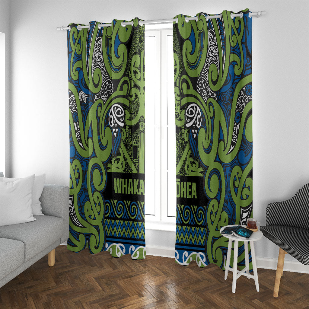 Aotearoa Iwi Whakatohea Window Curtain Maori Wharenui House Tribal Pattern