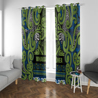 Aotearoa Iwi Whakatohea Window Curtain Maori Wharenui House Tribal Pattern