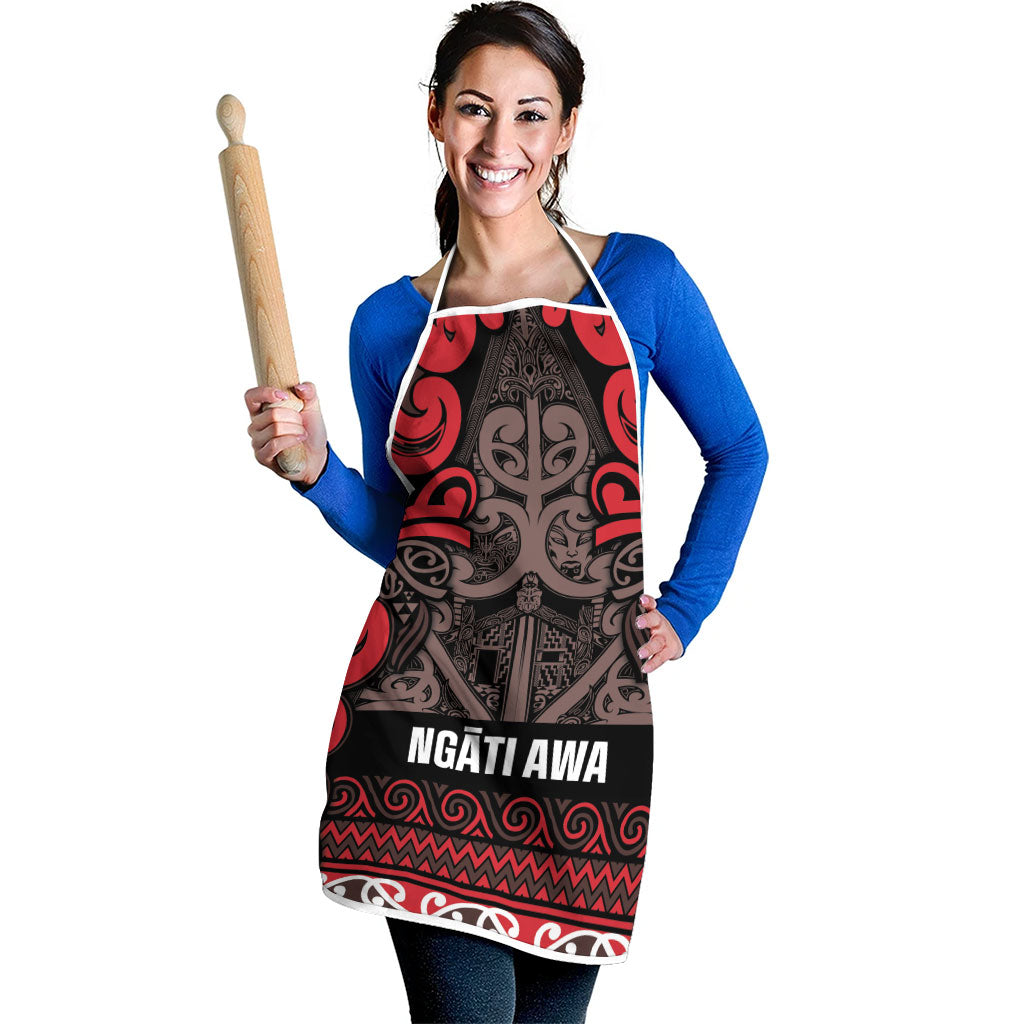 Aotearoa Iwi Ngati Awa Apron Maori Wharenui House Tribal Pattern