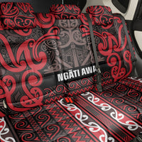 Aotearoa Iwi Ngati Awa Back Car Seat Cover Maori Wharenui House Tribal Pattern