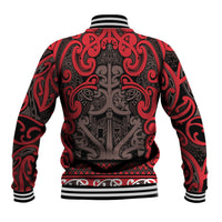 Aotearoa Iwi Ngati Awa Baseball Jacket Maori Wharenui House Tribal Pattern