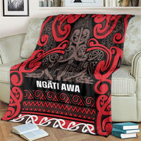 Aotearoa Iwi Ngati Awa Blanket Maori Wharenui House Tribal Pattern
