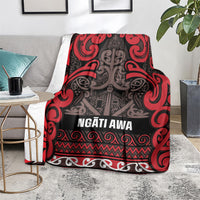 Aotearoa Iwi Ngati Awa Blanket Maori Wharenui House Tribal Pattern