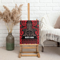 Aotearoa Iwi Ngati Awa Canvas Wall Art Maori Wharenui House Tribal Pattern