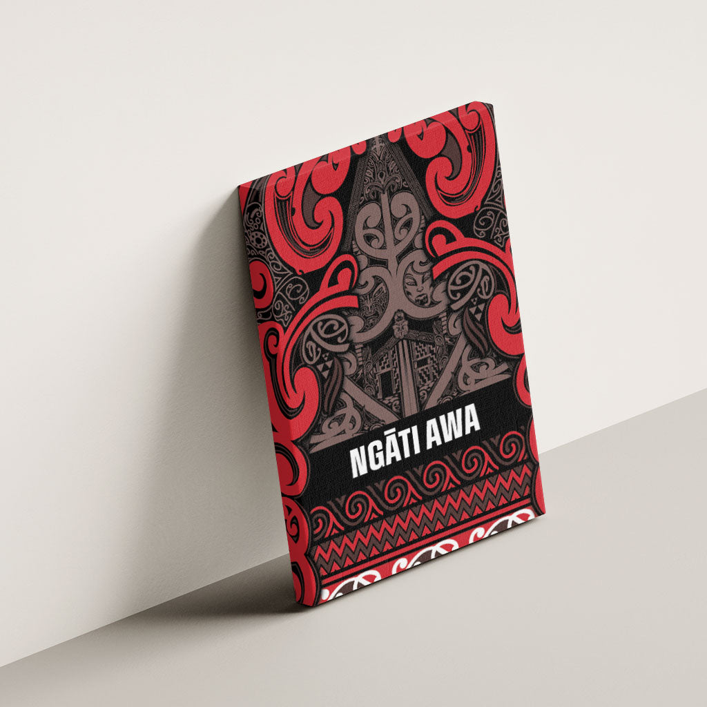 Aotearoa Iwi Ngati Awa Canvas Wall Art Maori Wharenui House Tribal Pattern