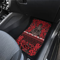 Aotearoa Iwi Ngati Awa Car Mats Maori Wharenui House Tribal Pattern
