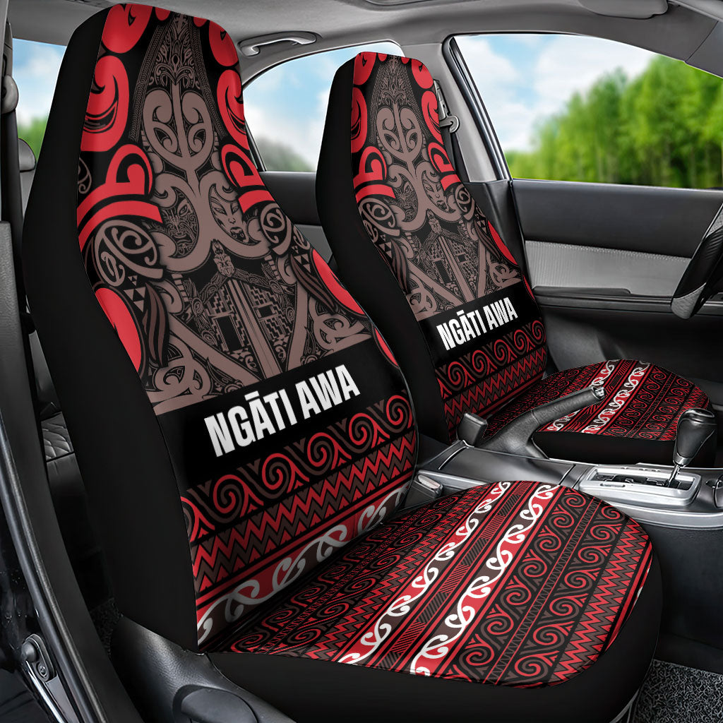 Aotearoa Iwi Ngati Awa Car Seat Cover Maori Wharenui House Tribal Pattern