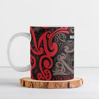 Aotearoa Iwi Ngati Awa Ceramic Mug Maori Wharenui House Tribal Pattern