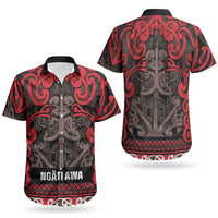 Aotearoa Iwi Ngati Awa Couples Matching Long Sleeve Bodycon Dress and Hawaiian Shirt Maori Wharenui House Tribal Pattern