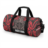 Aotearoa Iwi Ngati Awa Duffle Bag Maori Wharenui House Tribal Pattern