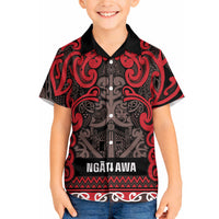 Aotearoa Iwi Ngati Awa Hawaiian Shirt Maori Wharenui House Tribal Pattern