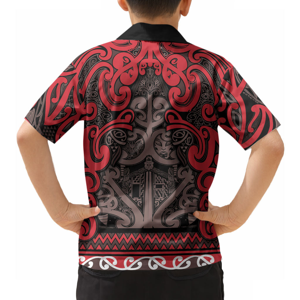 Aotearoa Iwi Ngati Awa Hawaiian Shirt Maori Wharenui House Tribal Pattern