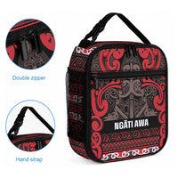 Aotearoa Iwi Ngati Awa Lunch Bag Maori Wharenui House Tribal Pattern
