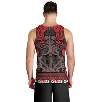 Aotearoa Iwi Ngati Awa Men Tank Top Maori Wharenui House Tribal Pattern