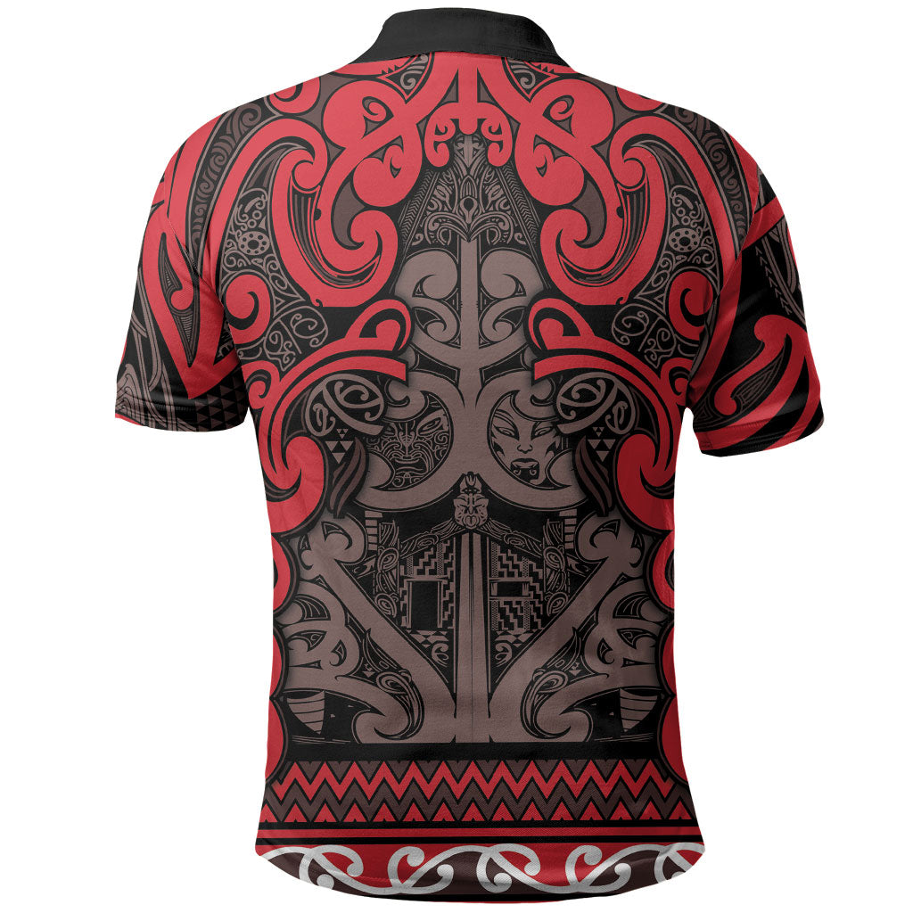 Aotearoa Iwi Ngati Awa Polo Shirt Maori Wharenui House Tribal Pattern