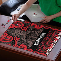 Aotearoa Iwi Ngati Awa Puzzle Maori Wharenui House Tribal Pattern