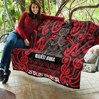 Aotearoa Iwi Ngati Awa Quilt Maori Wharenui House Tribal Pattern