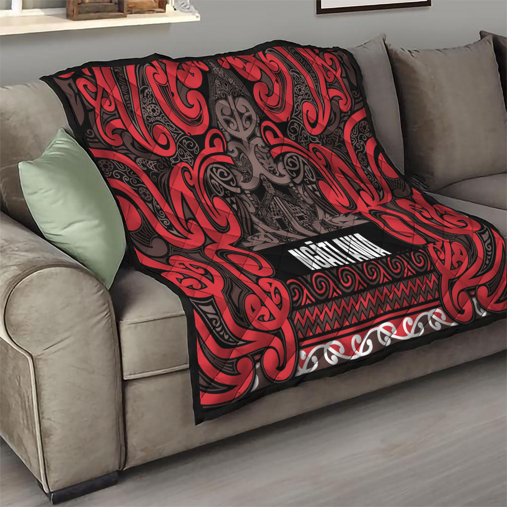 Aotearoa Iwi Ngati Awa Quilt Maori Wharenui House Tribal Pattern