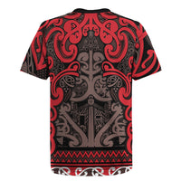 Aotearoa Iwi Ngati Awa Rugby Jersey Maori Wharenui House Tribal Pattern