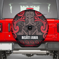 Aotearoa Iwi Ngati Awa Spare Tire Cover Maori Wharenui House Tribal Pattern