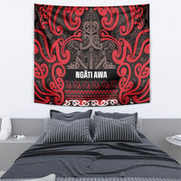 Aotearoa Iwi Ngati Awa Tapestry Maori Wharenui House Tribal Pattern