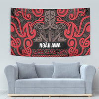 Aotearoa Iwi Ngati Awa Tapestry Maori Wharenui House Tribal Pattern
