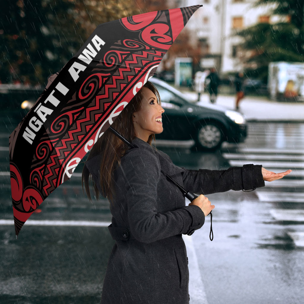 Aotearoa Iwi Ngati Awa Umbrella Maori Wharenui House Tribal Pattern