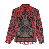 Aotearoa Iwi Ngati Awa Women Casual Shirt Maori Wharenui House Tribal Pattern