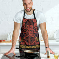Aotearoa Iwi Rongowhakaata Apron Maori Wharenui House Tribal Pattern LT9 - Polynesian Pride