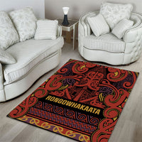 Aotearoa Iwi Rongowhakaata Area Rug Maori Wharenui House Tribal Pattern LT9 - Polynesian Pride