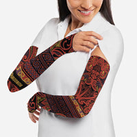 Aotearoa Iwi Rongowhakaata Arm Sleeves Maori Wharenui House Tribal Pattern LT9 - Polynesian Pride